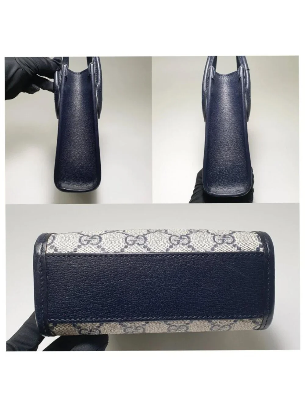 Authentic Gucci Mini GG Supreme Tote Crossbody Bag